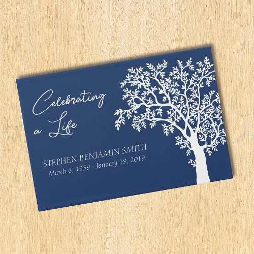Celebration of Life White Tree   Guest Book