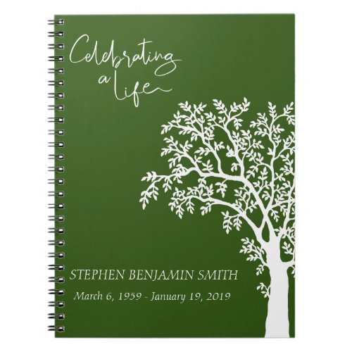 Celebration of Life White Tree  Guest book