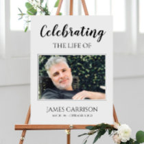 Celebration Of Life with Photo Memorial Foam Board