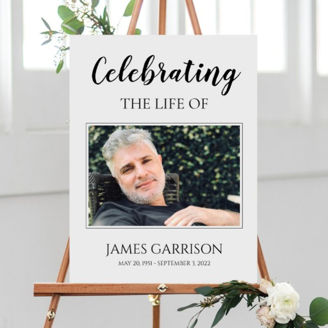 Celebration Of Life with Photo Memorial Foam Board (Creator Uploaded)