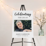 Celebration Of Life with Photo Memorial Foam Board<br><div class="desc">This elegant photo memorial foam board poster is a beautiful way to remember a loved one during the celebration of life service. Place it on an easel at the Celebration of Life,  funeral,  or memorial service.</div>