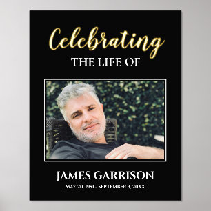 Celebration Of Life with Photo Memorial Foil Prints