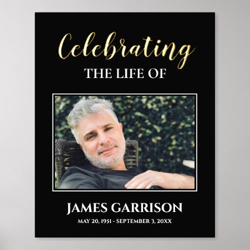 Celebration Of Life with Photo Memorial Foil Prints