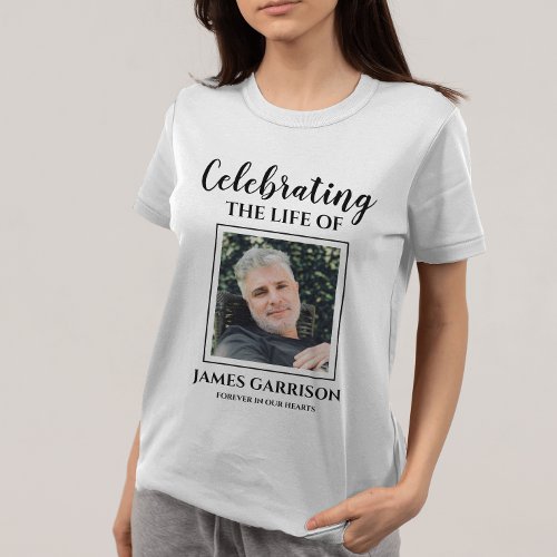Celebration Of Life With Photo Memorial T_Shirt