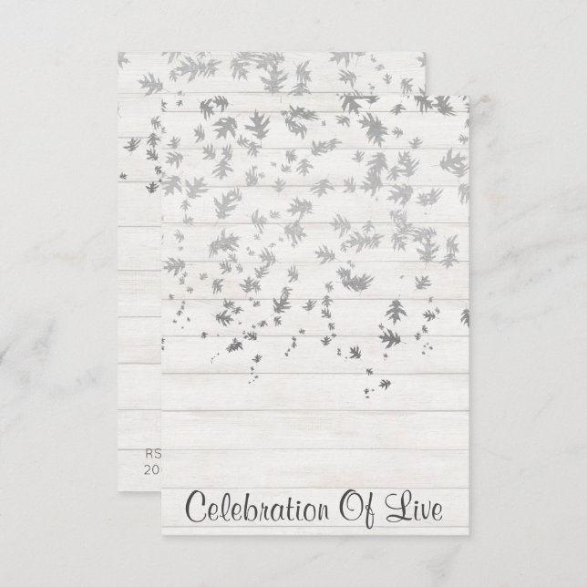 Celebration of Live Invitation Vip Silver (Front/Back)