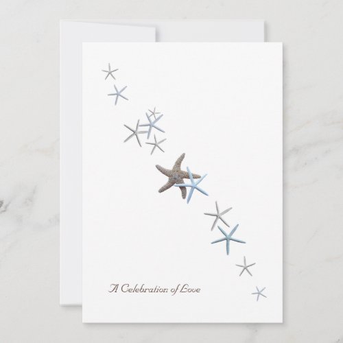 Celebration of Love, Starfish Wedding Invitations