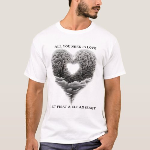 CELEBRATION OF SAN VALANTIN DAY CLEAN HEART T_Shirt