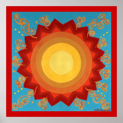 Celebration Of The Sun_ Global Art Canvas Print