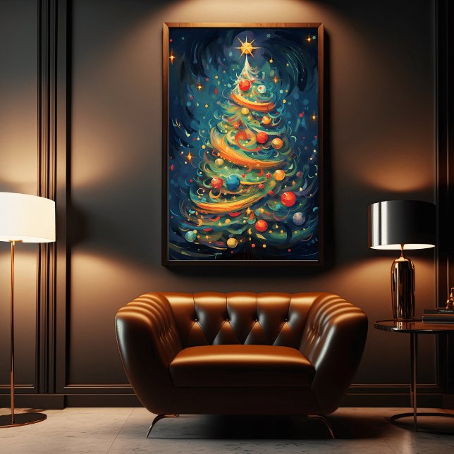 "Celebration of Whimsy: Whimsical Christmas Tree  Poster (Creator Uploaded)