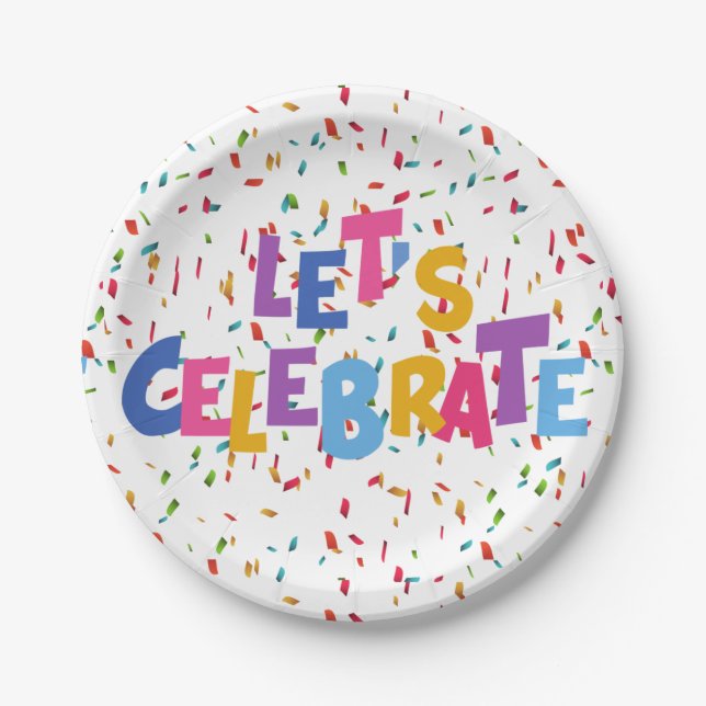 Celebration  paper plates (Front)