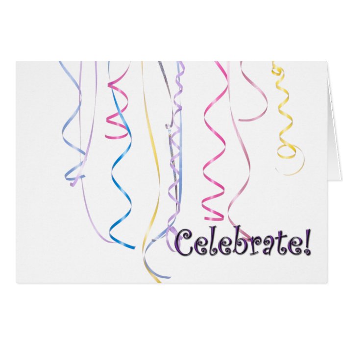 Celebration Ribbons Greeting Card