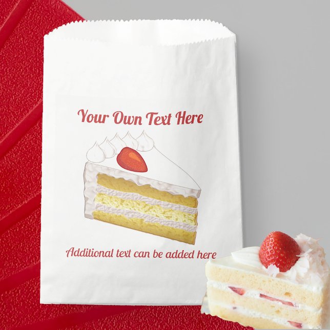 Celebration Sponge Cake - Tres Leches custom text Favor Bag (Creator Uploaded)