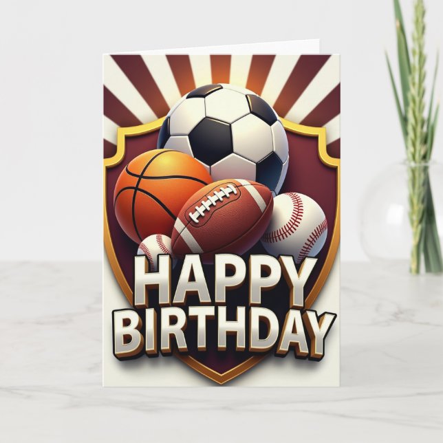 Celebration Sports Shield Card (Front)