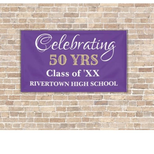 Celebration Time CUSTOM Class Reunion banner