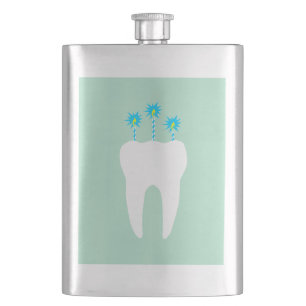 Celebration Tooth with Candles Flask