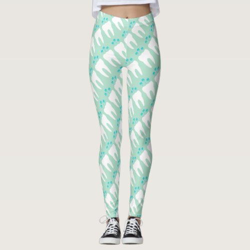 Celebration Tooth with Candles Leggings