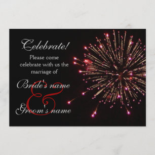 Celebration Wedding Red Invitation