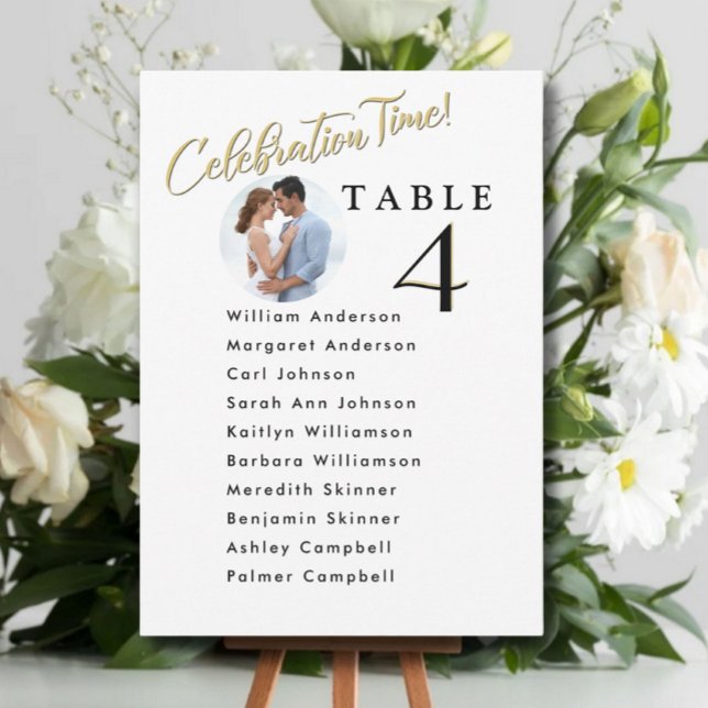 Celebration Wedding Seating Plan Cards Guest Names (Creator Uploaded)