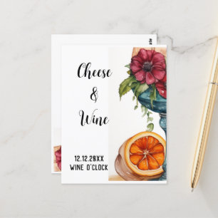 Celebration Wine and Cheese New Home Postcard