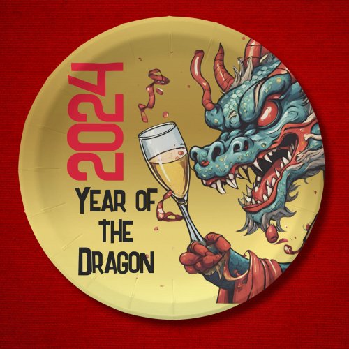 Celebration Year of the Dragon Chinese New Year Paper Plates