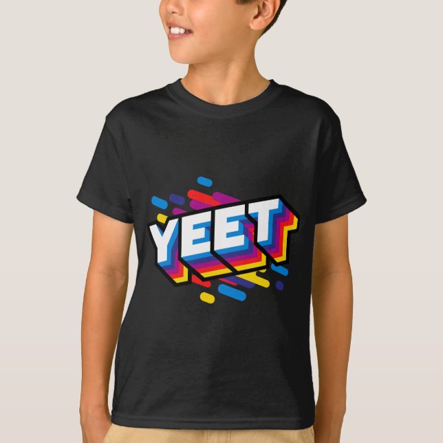 Celebration Yeet 's Trendy Meme Slogan Yeeting T-Shirt (Front)