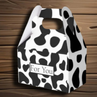 Celebrations Cow Pattern Favor Boxes