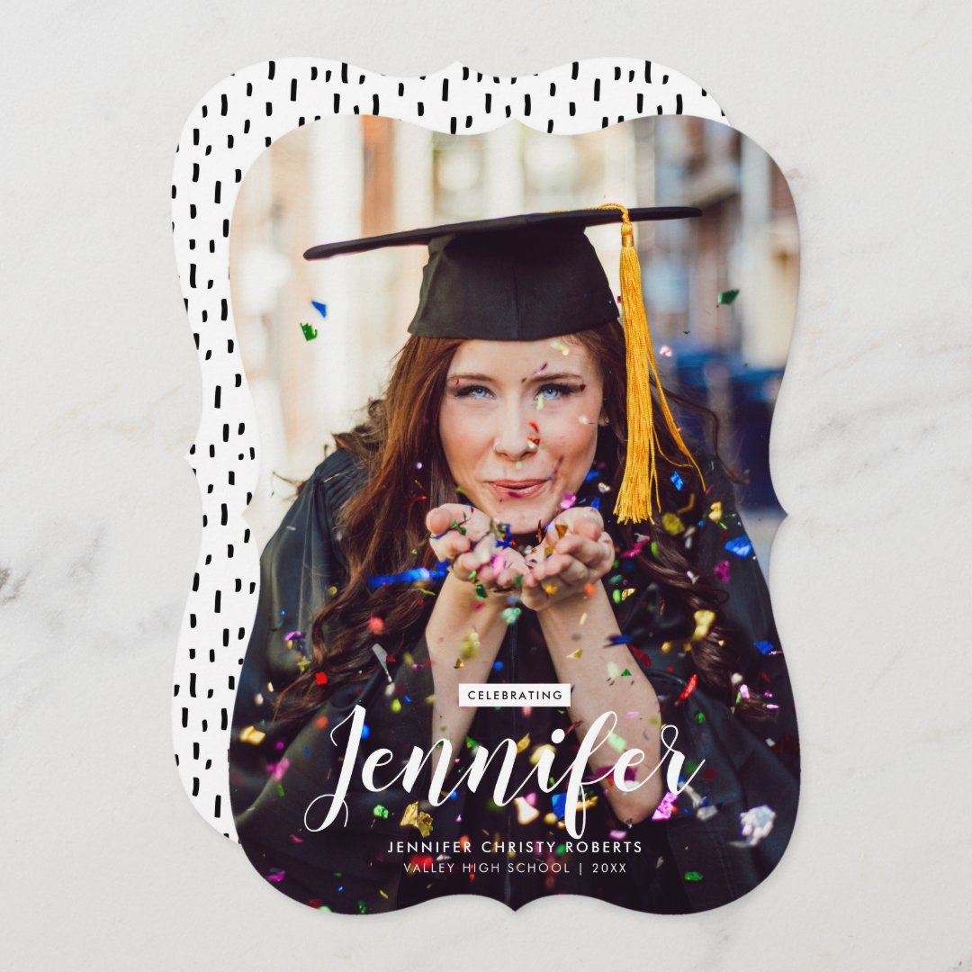 Celebrations Photo Graduation Announcement | Zazzle