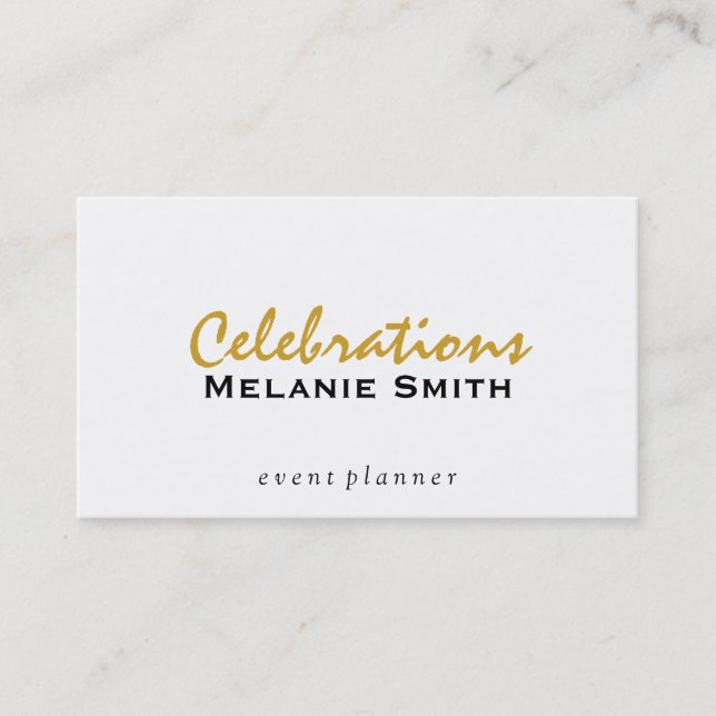 Celebrations | Script Business Card (Front)