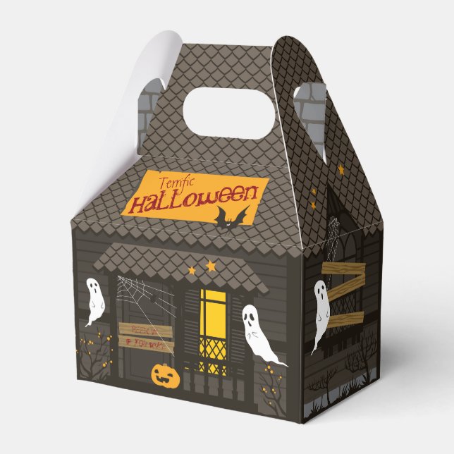 Celebrations Street - Halloween (dark) Favor Boxes (Front Side)