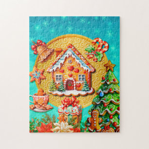 Celebrations with my custom Christmas Gingerbread Jigsaw Puzzle