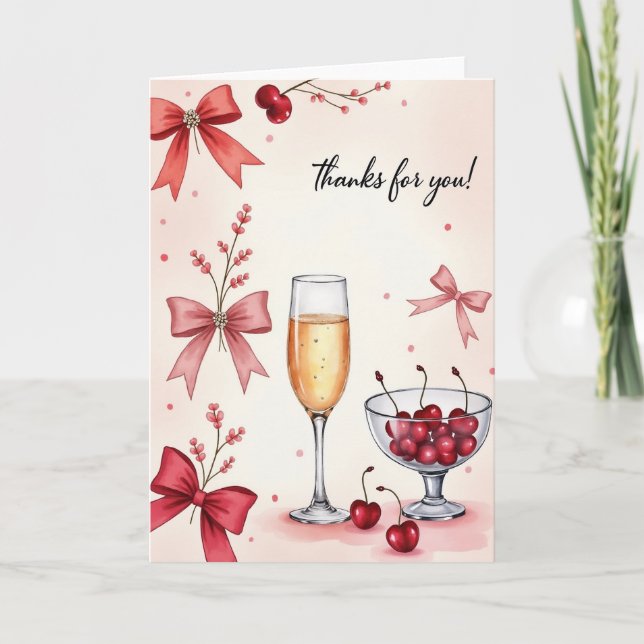 Celebratory Champagne Card (Front)