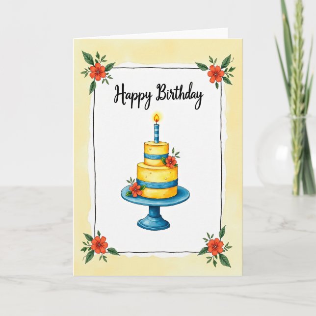 Celebratory Dessert Card (Front)