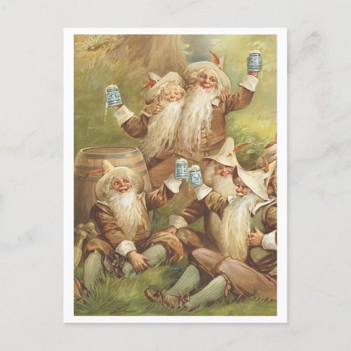 Celebratory Gnomes Postcard