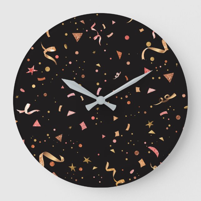 Celebratory Ornaments 2 Large Clock (Front)