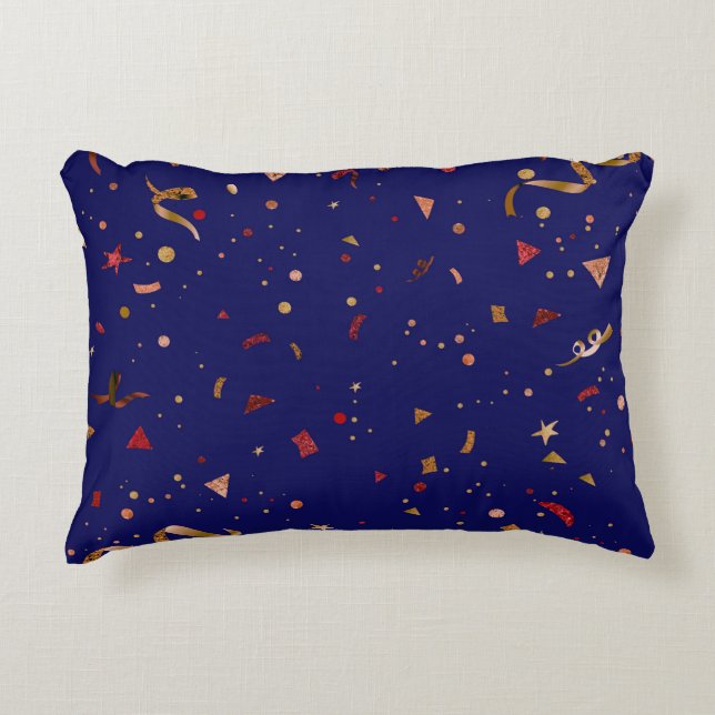 Celebratory Ornaments 7 Accent Pillow (Front)