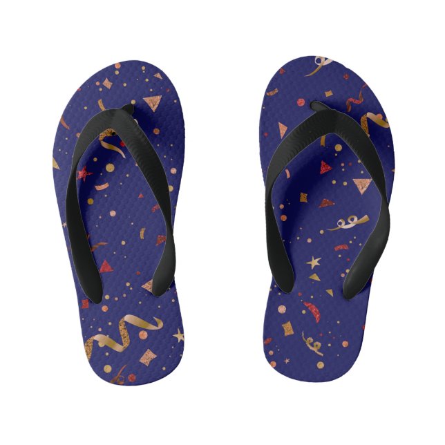Celebratory Ornaments 7 Kid's Flip Flops (Footbed)