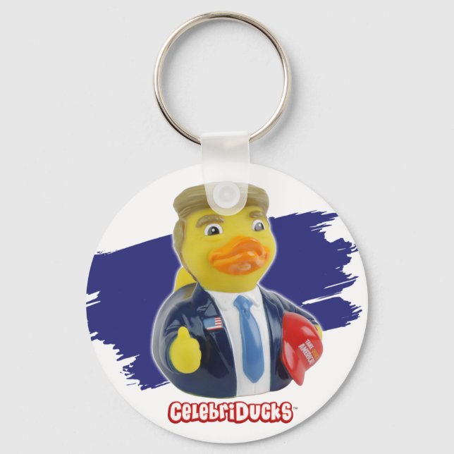 CelebriDucks Donald Rubber Duck Keychain (Front)