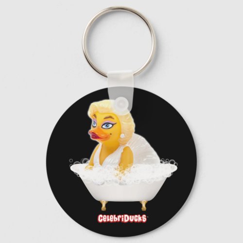 CelebriDucks Pond Bombshell Rubber Duck Key Chain