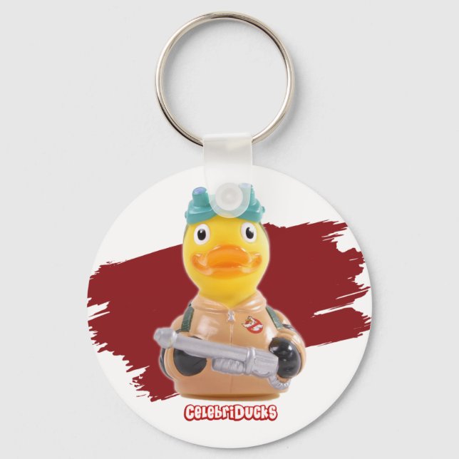 CelebriDucks Rubber Duck GooseBusters Keychain (Front)
