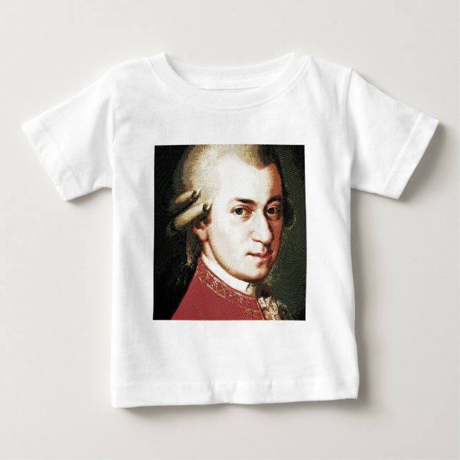 celebrities  wolfgang amadeus mozart baby T-Shirt (Front)
