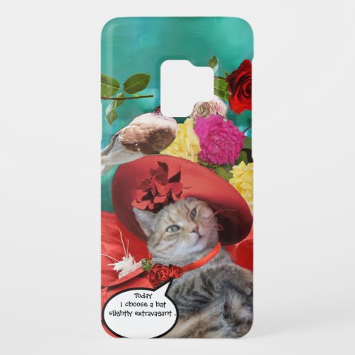 CELEBRITY CAT PRINCESS TATUS RED HAT WITH PIGEON Case_Mate SAMSUNG GALAXY S9 CASE