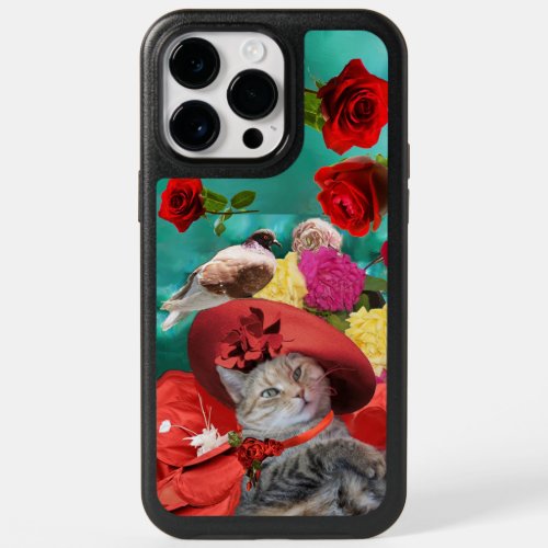 CELEBRITY CAT PRINCESS TATUS RED HAT WITH PIGEON OtterBox iPhone 14 PRO MAX CASE