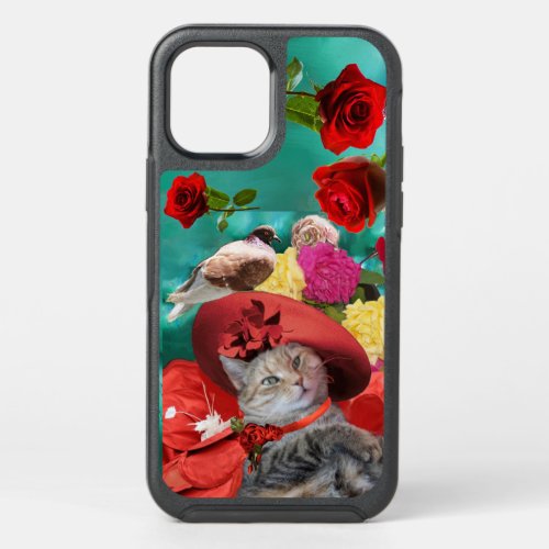 CELEBRITY CAT PRINCESS TATUS RED HAT WITH PIGEON OtterBox SYMMETRY iPhone 12 PRO CASE