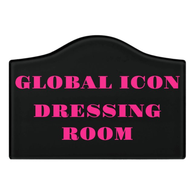 Celebrity Dressing Room Sign (Small Crest Front)