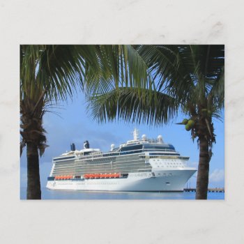 Celebrity Silhouette Cruise To Paradise Postcard by Sneffygirl at Zazzle