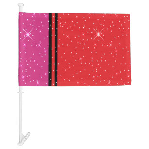 Celeromantic/Celesexual Pride Sparkly Car Flag