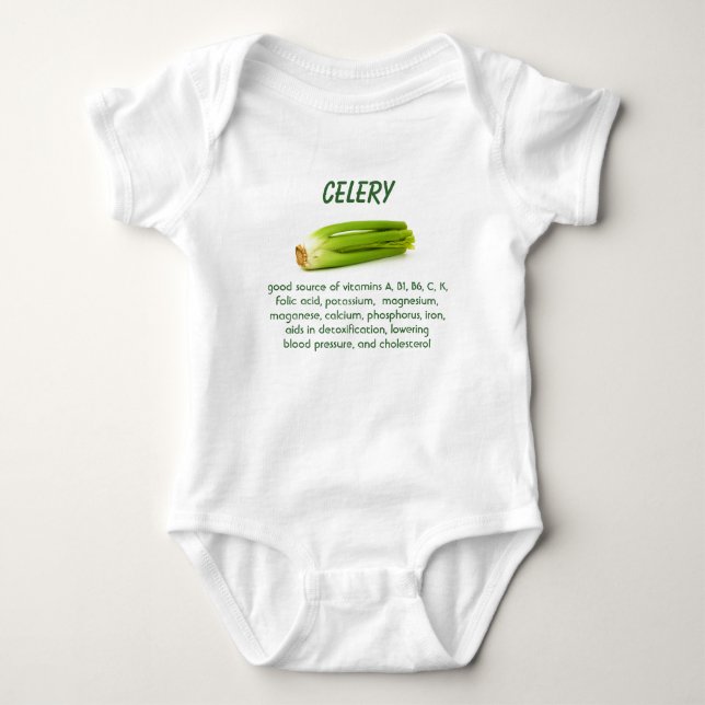 Celery infant onsie creeper (Front)