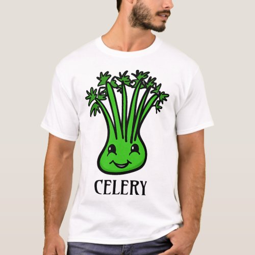 celery juice healthy vegan green super food smilin T_Shirt