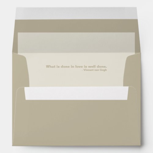 Celery Powder â Minimalist Interior Quote Envelope