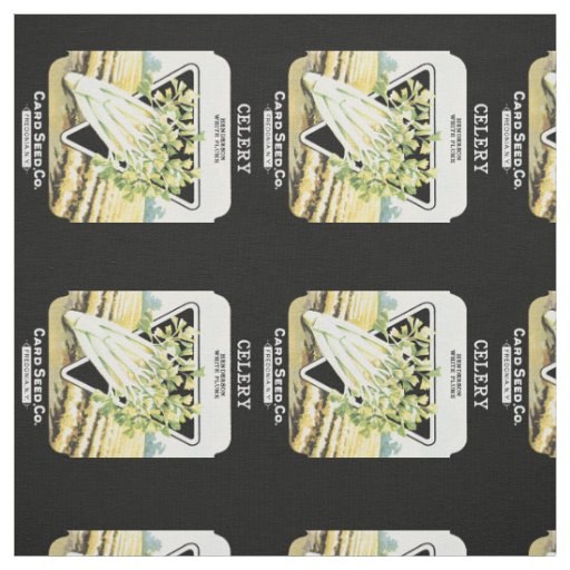 Celery Seed Packet Label Fabric